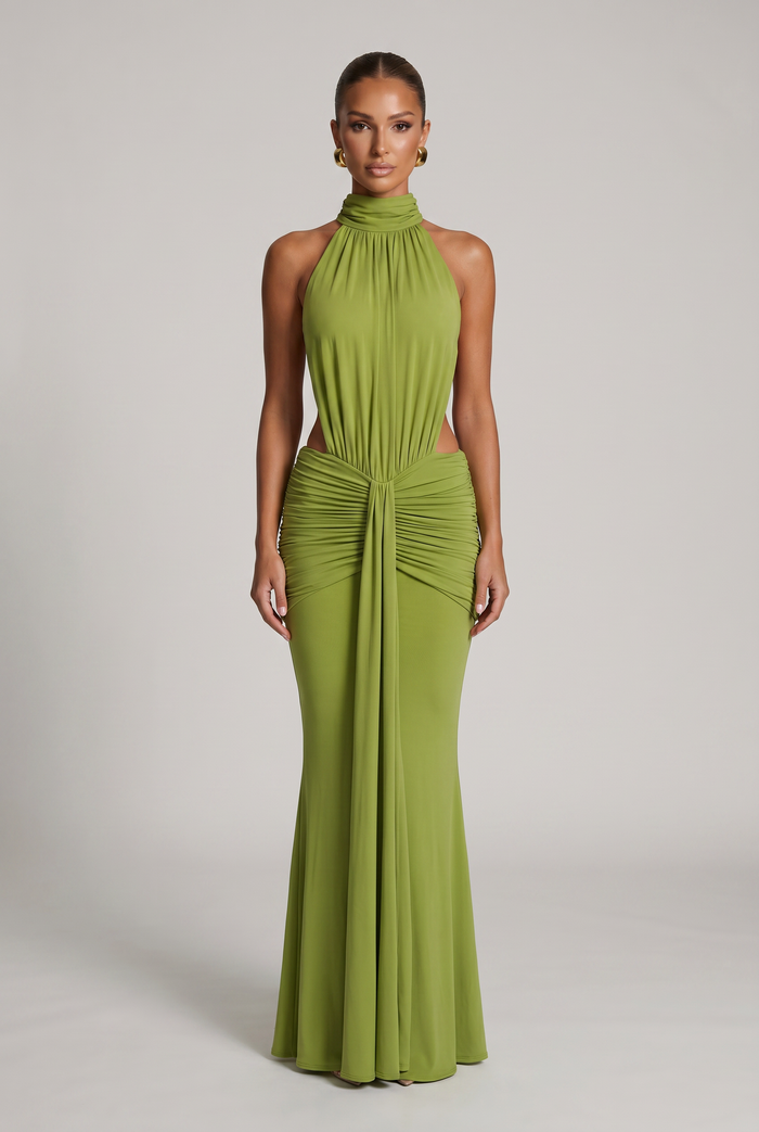 Robe Longue Thekla - Olive