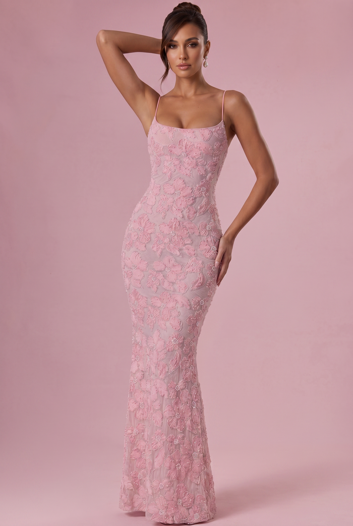 Robe Longue Valora - Rose Poudré