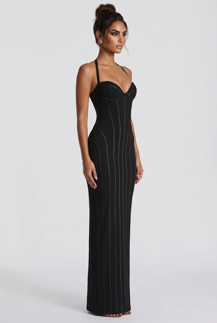 Robe Longue Nigella - Noir
