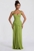 Robe Longue Gia - Olive