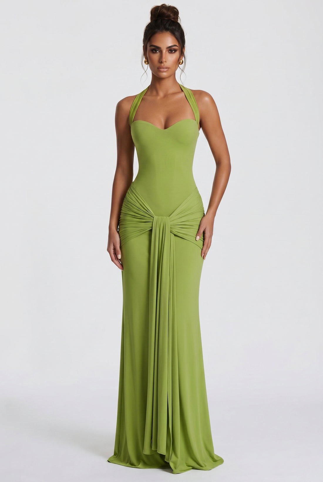 Robe Longue Gia - Olive