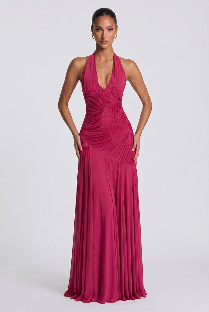 Robe Longue Cova - Framboise