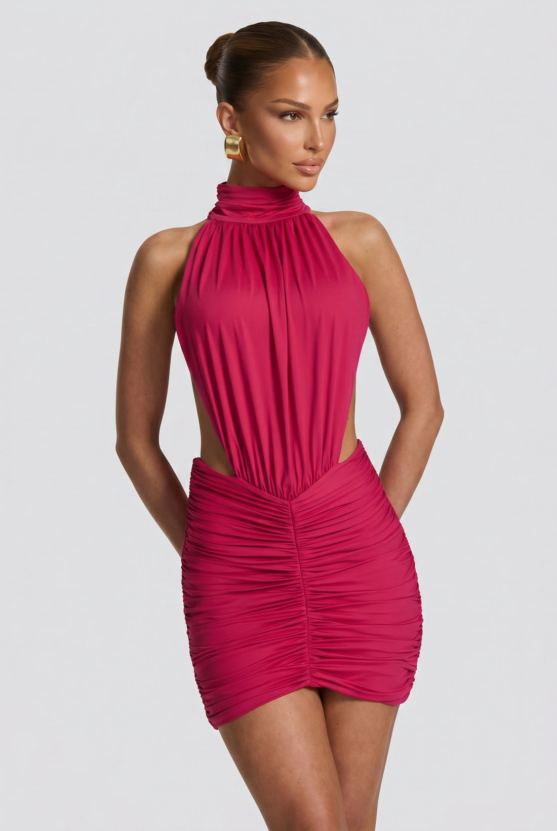 Robe Courte Thekla - Framboise