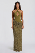 Robe Longue Solea - Olive Profond