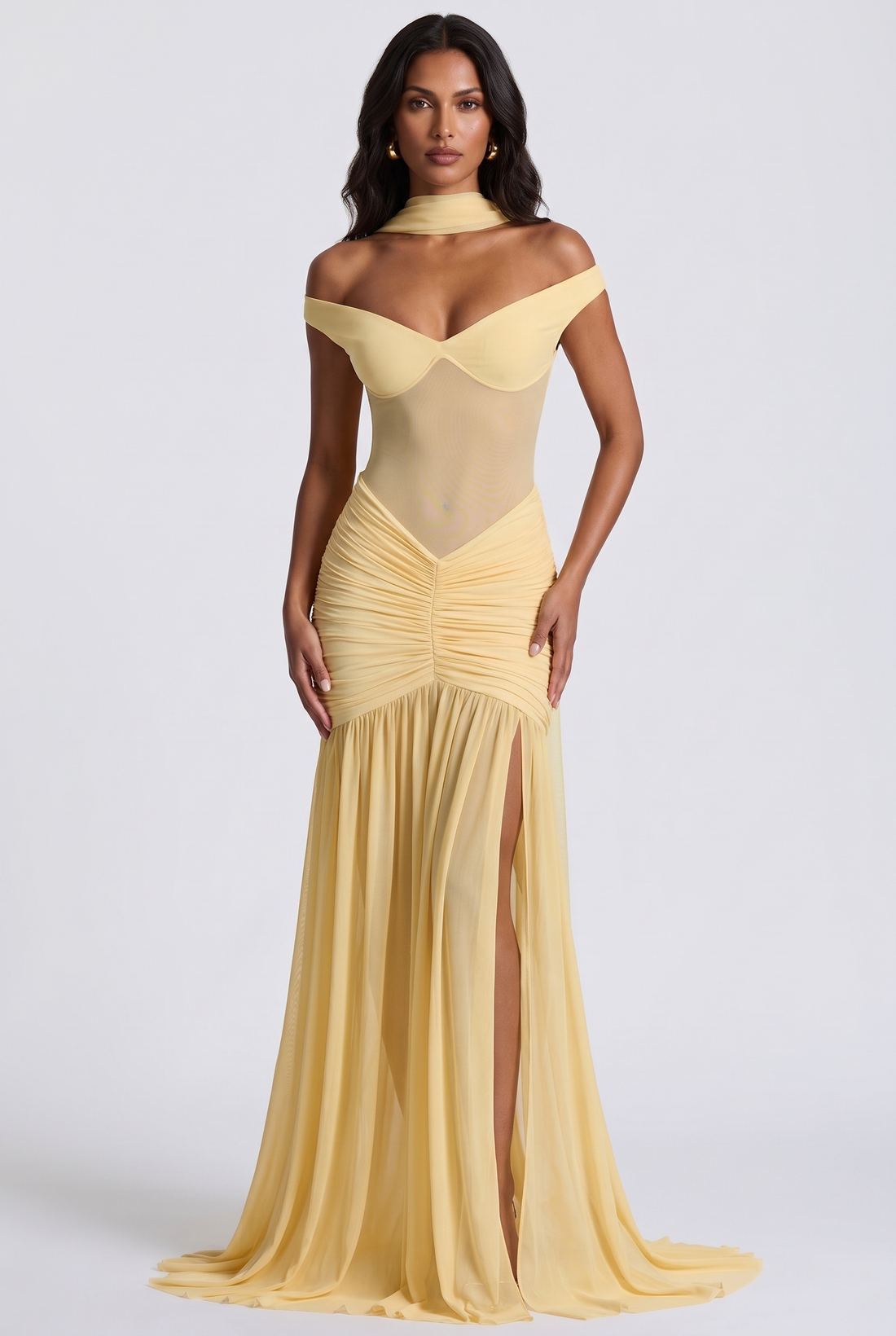 Alaia Maxi Dress - Lemon