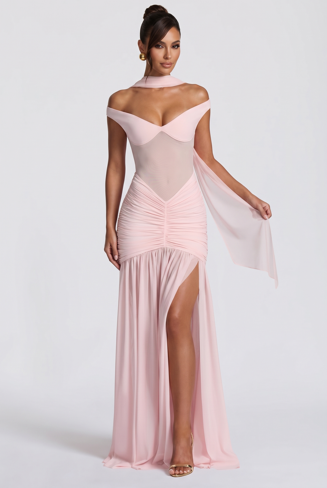 Alaia Maxi Dress - Blush