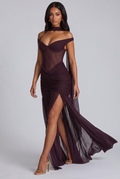 Alaia Maxi Dress - Plum