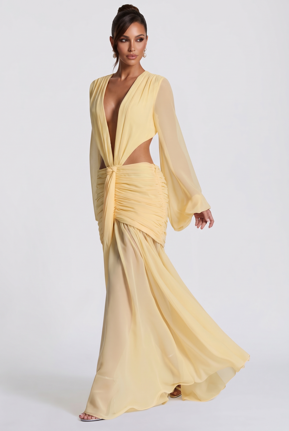Andrina Maxi Dress - Lemon