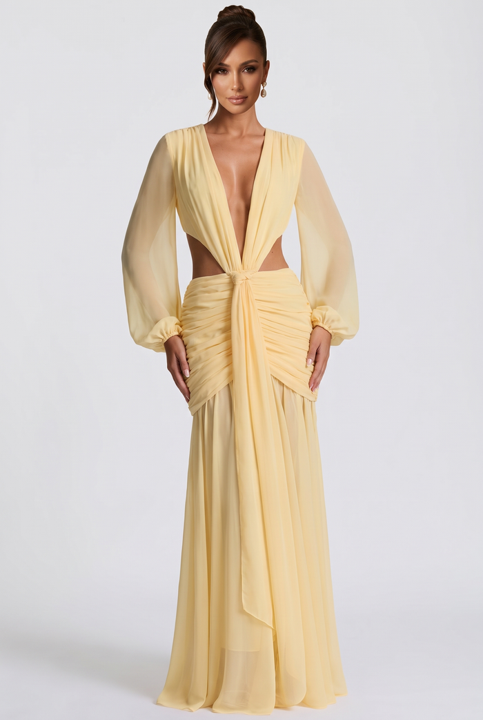 Andrina Maxi Dress - Lemon