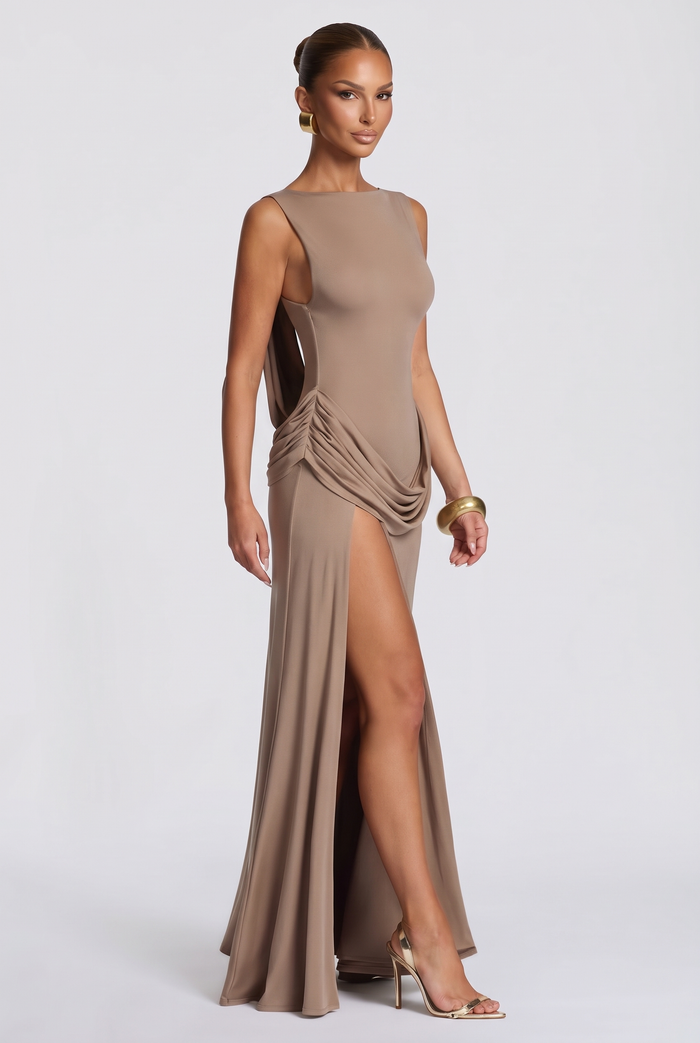Bruna Maxi Dress - Stone