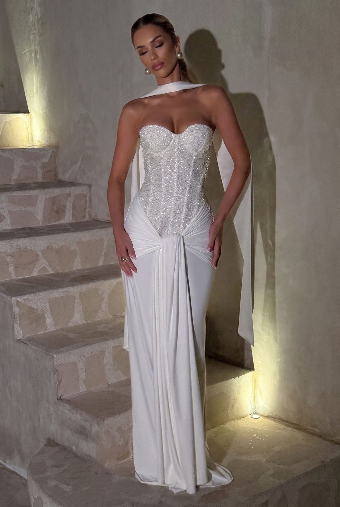 Carina Maxi Dress - Ivory