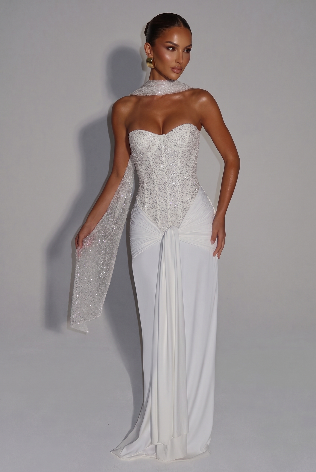 Carina Maxi Dress - Ivory