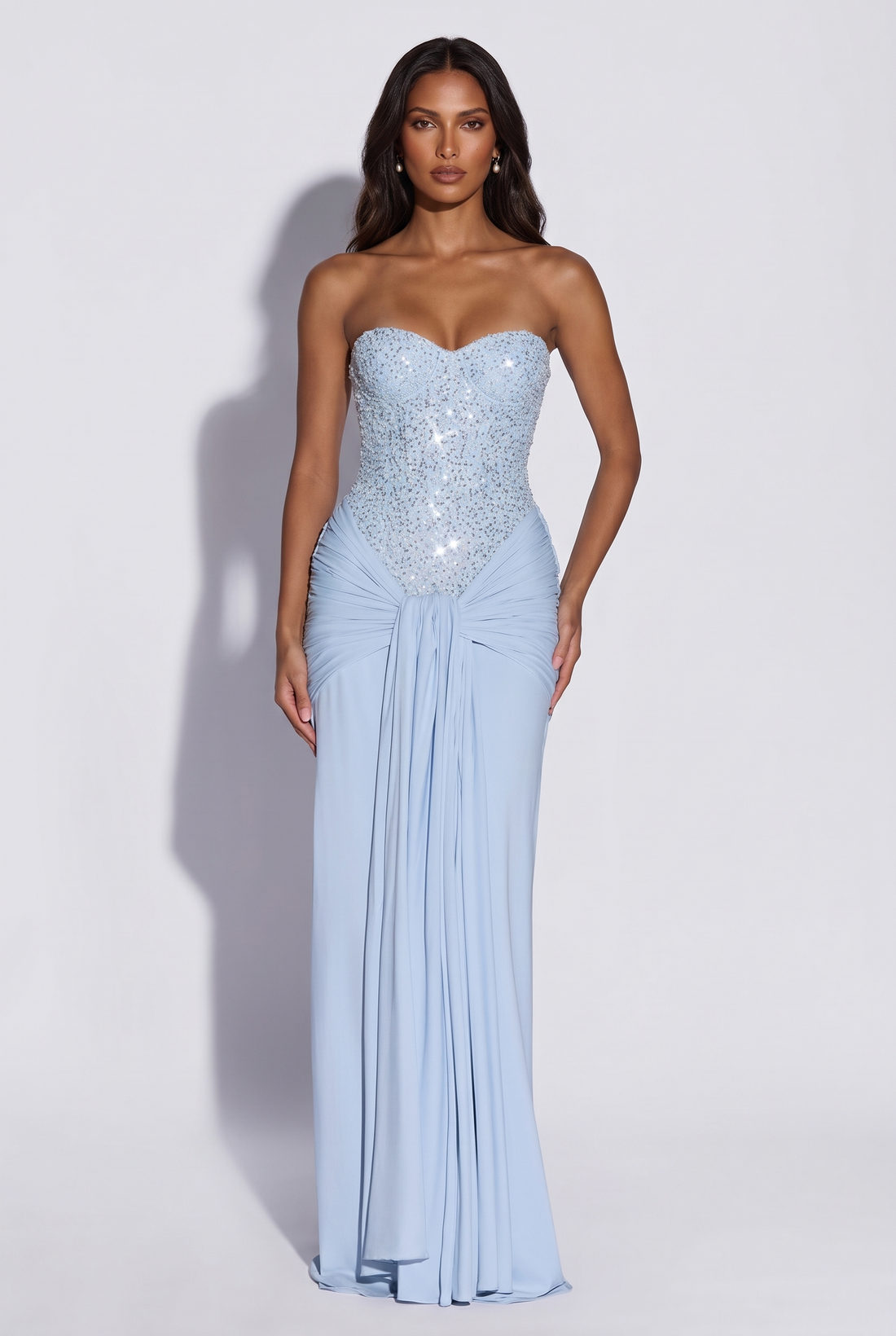 Carina Maxi Dress - Ice Blue