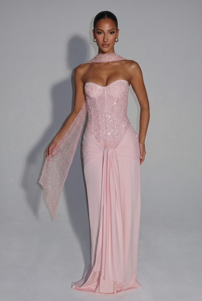 Carina Maxi Dress - Blush