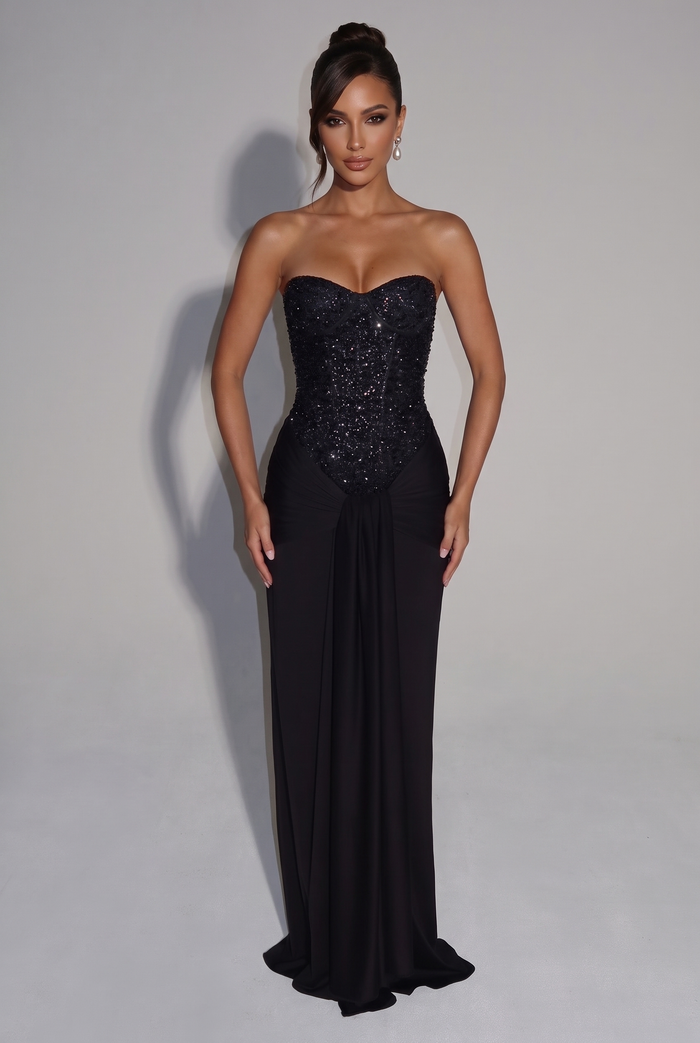 Carina Maxi Dress - Black
