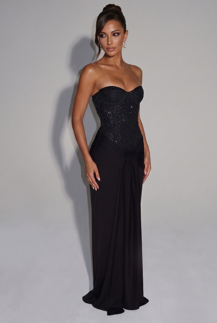 Carina Maxi Dress - Black