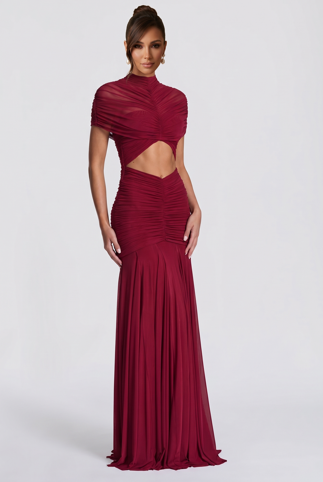 Jaya Maxi Dress - Burgundy