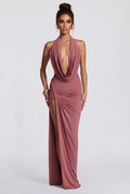 Kingsley Maxi Dress - Rose Brown