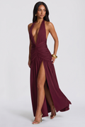 Melania Maxi Dress - Cherry Lacquer