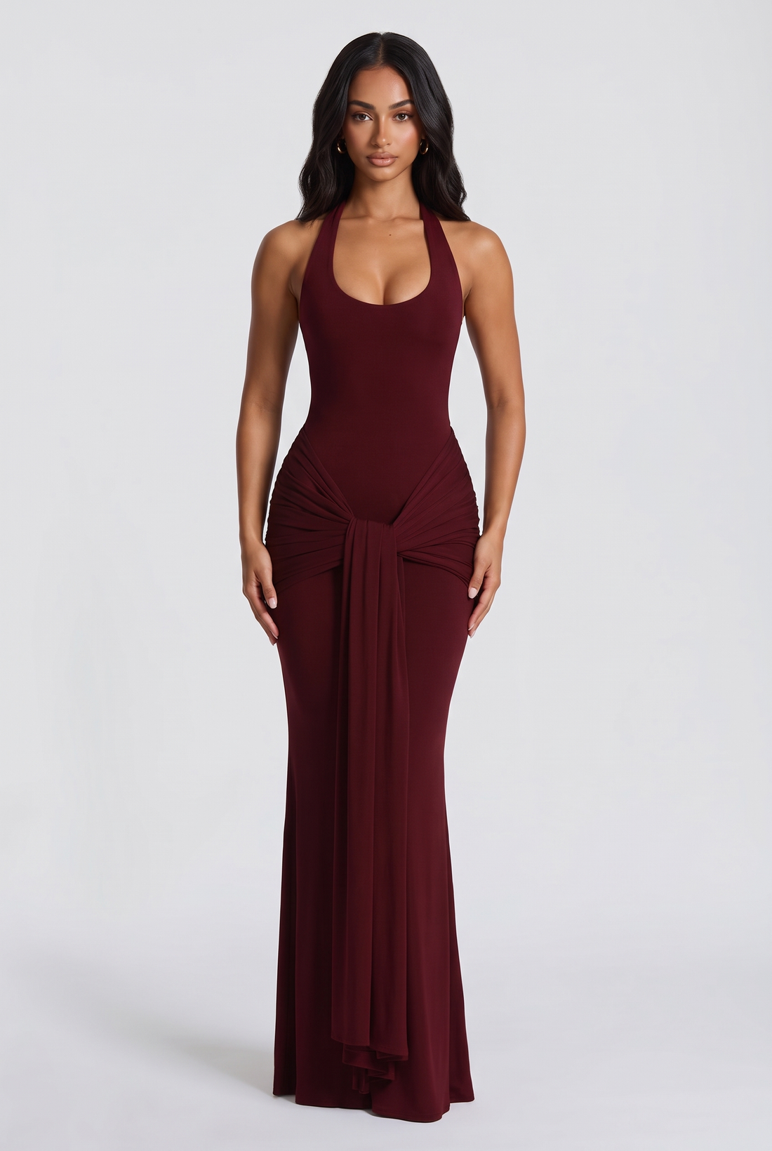 Veneda Maxi Dress - Cherry Lacquer