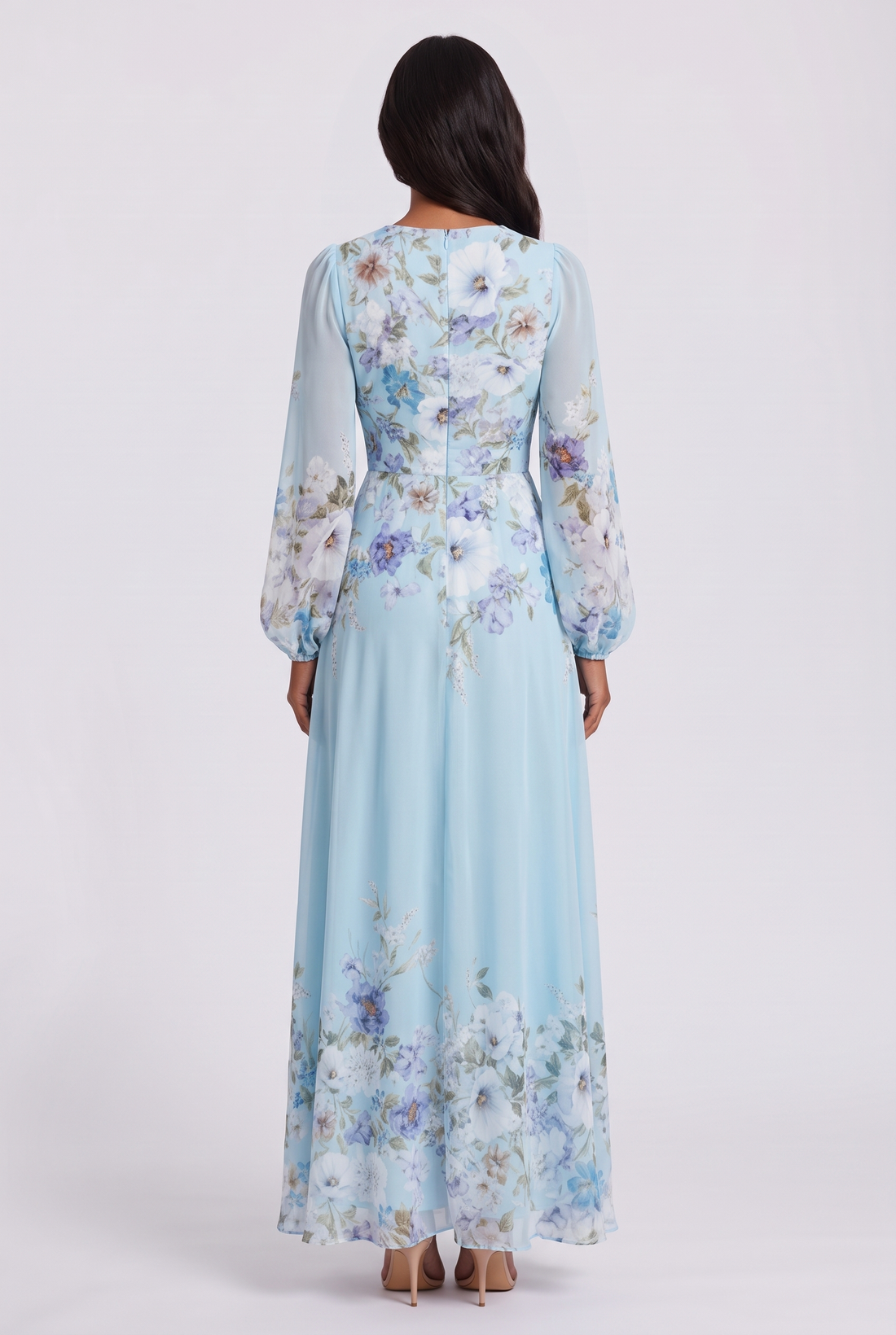Azura Maxi Dress - Sky Blue