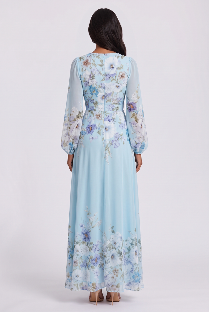 Azura Maxi Dress - Sky Blue