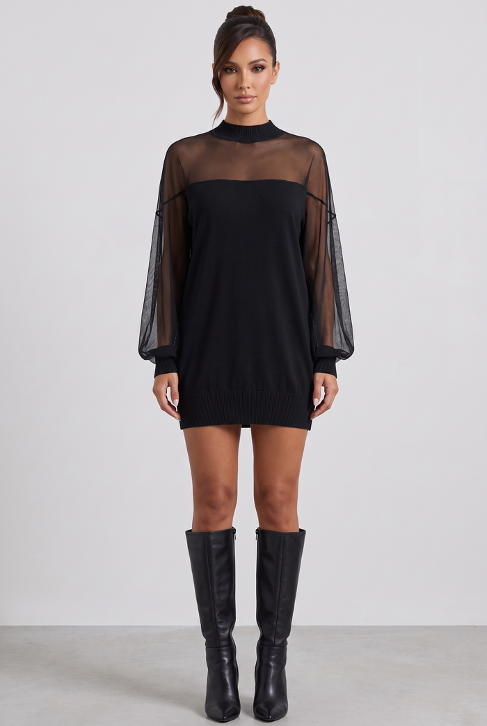 Kiara Mini Dress - Black