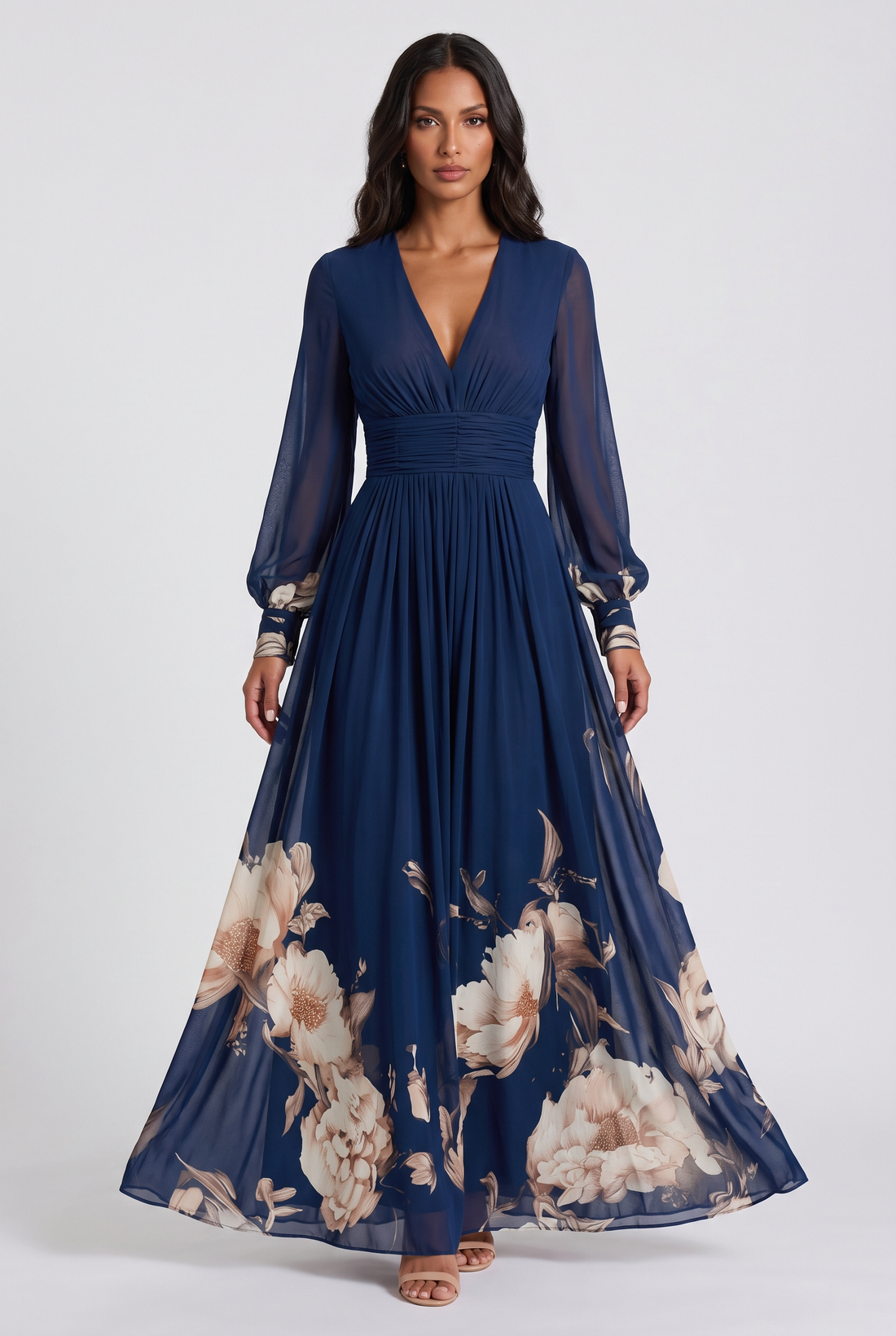 Melisande Maxi Dress - Navy