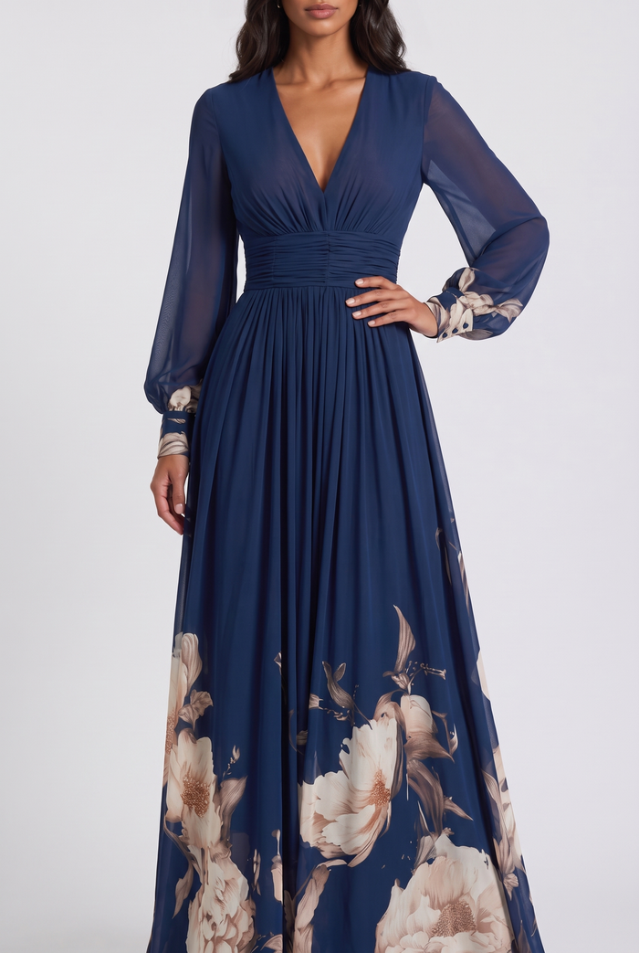 Melisande Maxi Dress - Navy