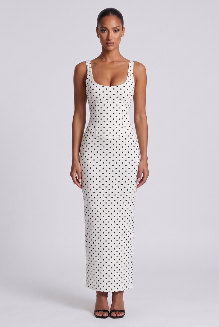 Pauline Maxi Dress - Polka Dot