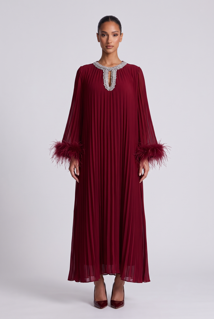 Odalys Maxi Dress - Burgundy