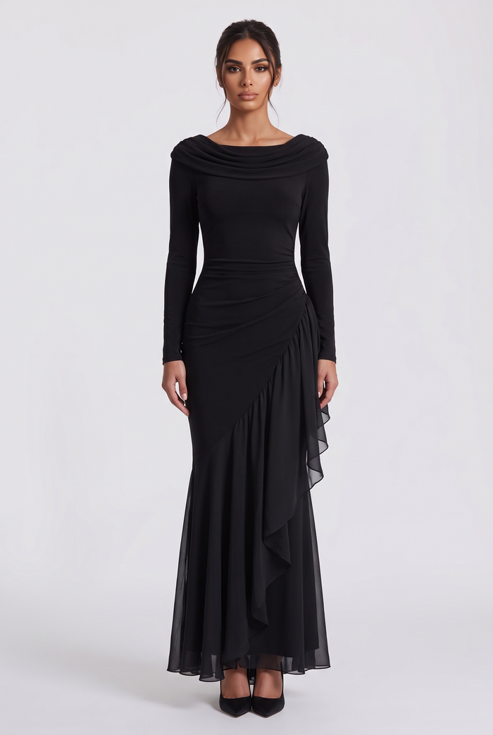 Morgane Maxi Dress - Black
