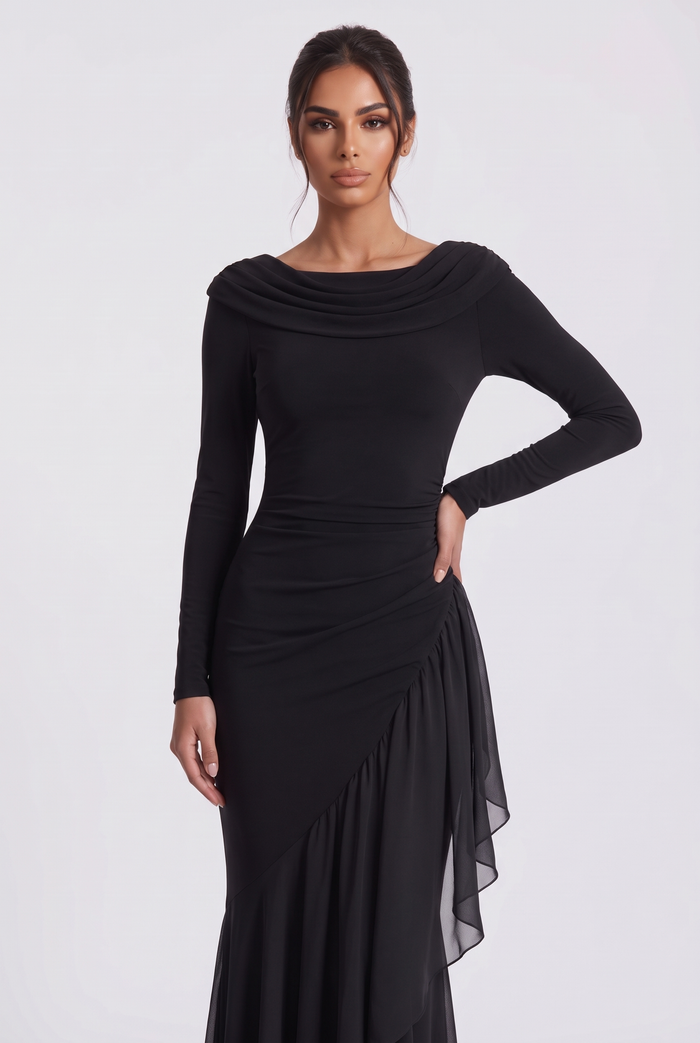 Morgane Maxi Dress - Black