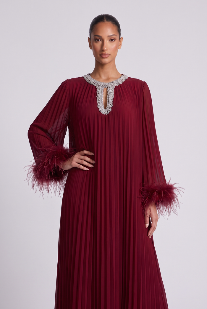 Odalys Maxi Dress - Burgundy