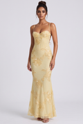 Rosalie Maxi Dress - Pale Yellow