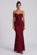 Rosalie Maxi Dress - Burgundy