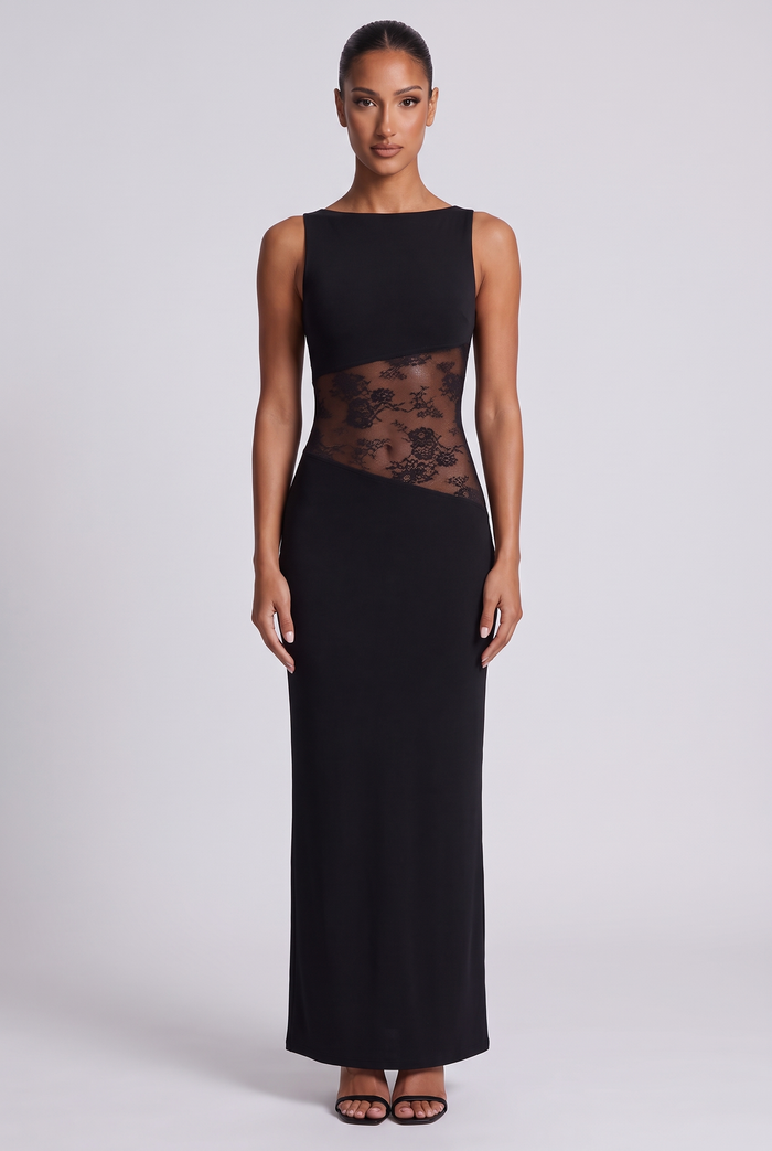 Vesna Maxi Dress - Black