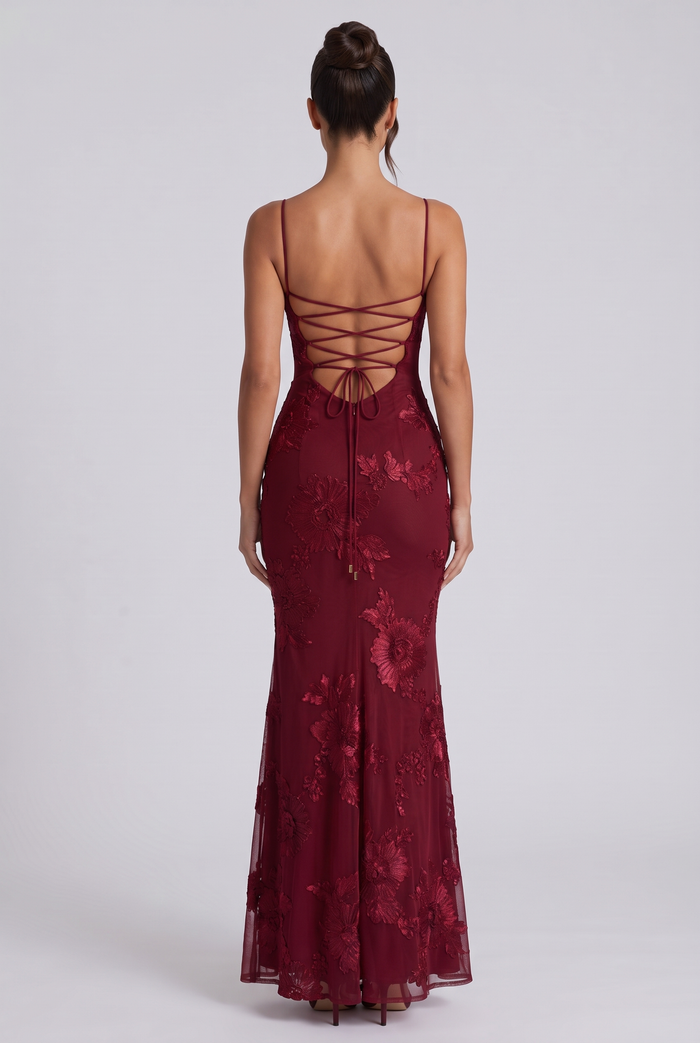 Rosalie Maxi Dress - Burgundy