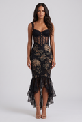 Elsa Midi Dress - Black
