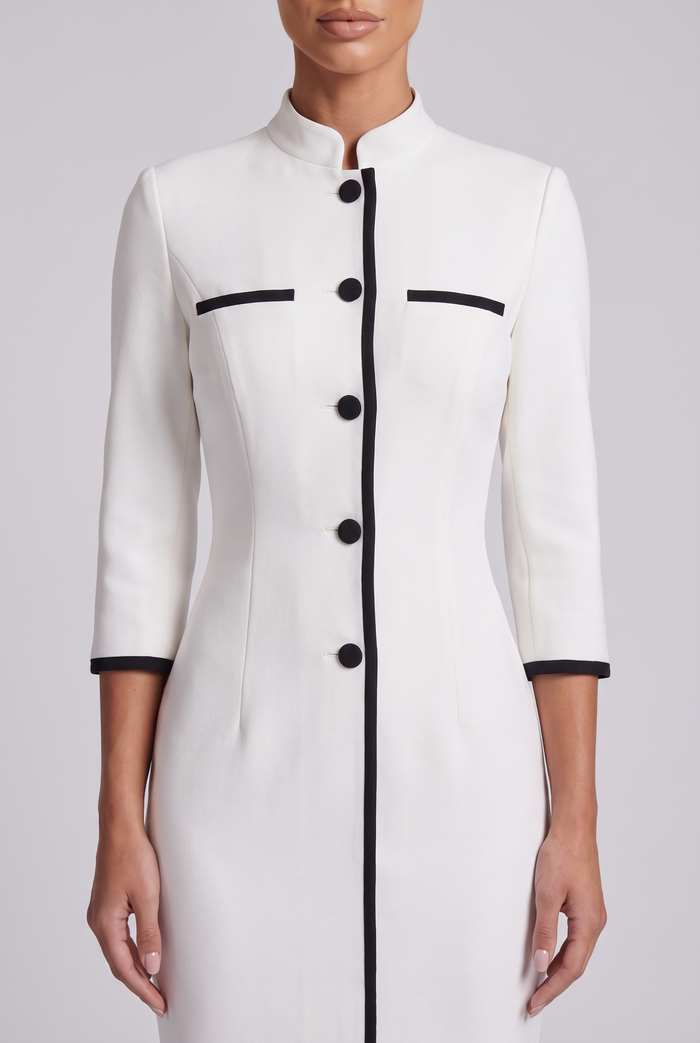 Hortense Midi Dress - White