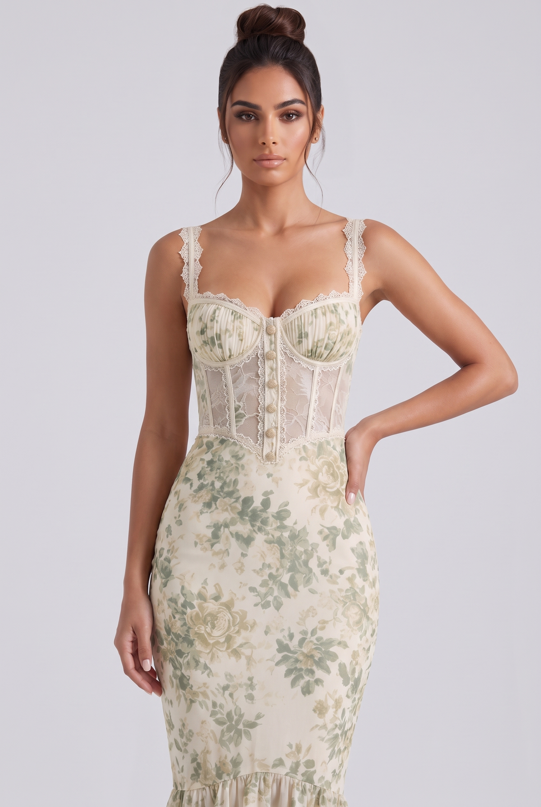 Elsa Midi Dress - Cream