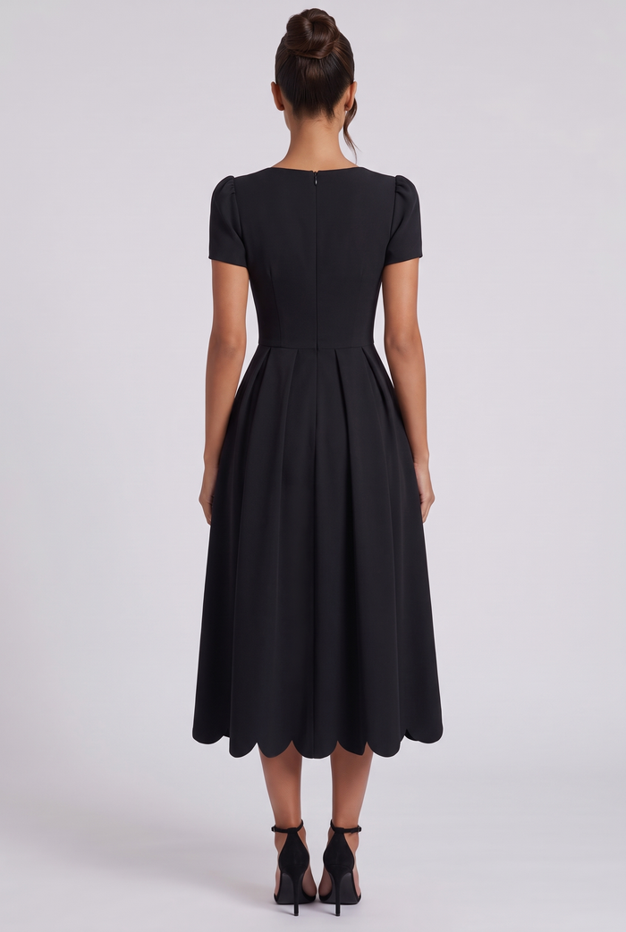 Irina Midi Dress - Black