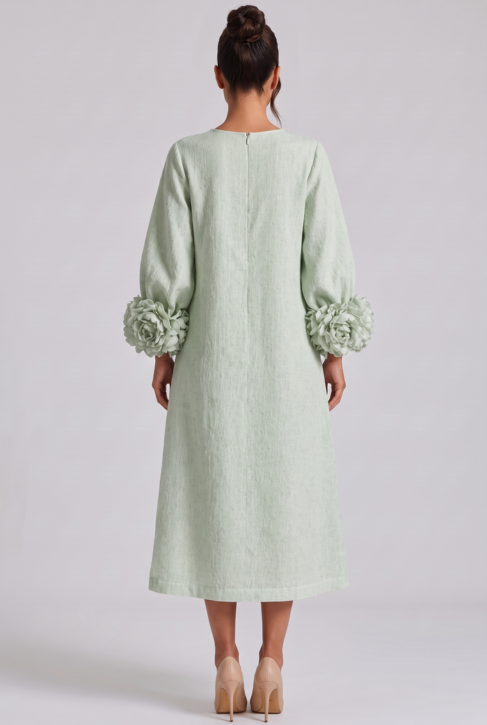 Roseline Midi Dress - Sage