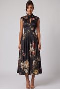 Victoire Midi Dress - Black