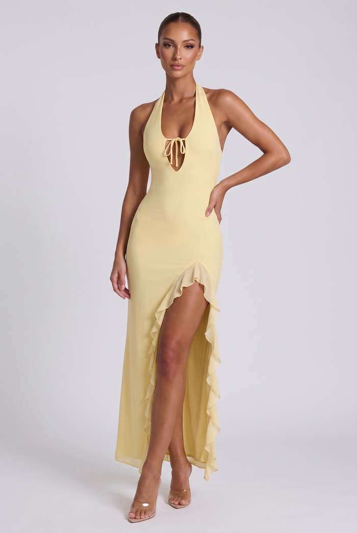 Carmela Maxi Dress - Pale Yellow