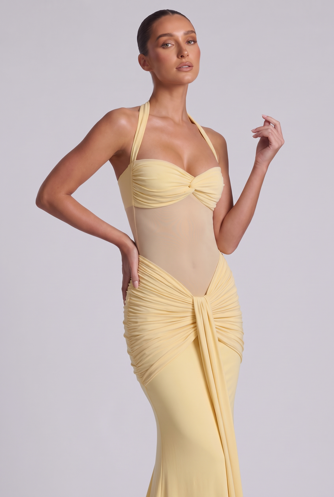Esme Maxi Dress - Pale Yellow
