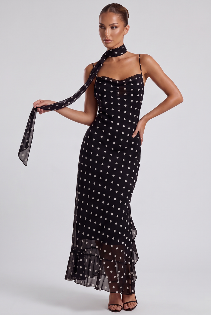 Odile Maxi Dress - Polka Dot