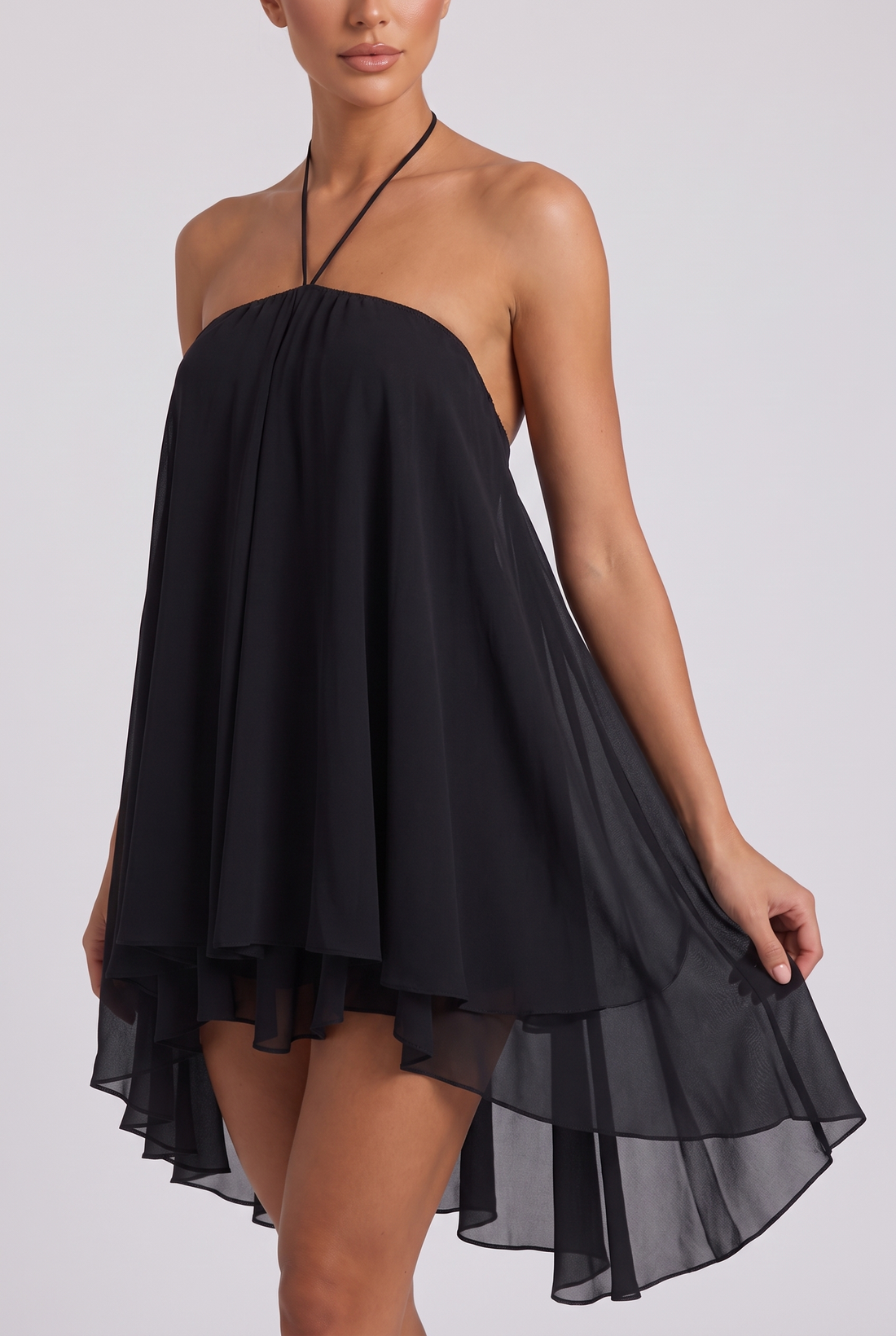 Nalia Mini Dress - Black