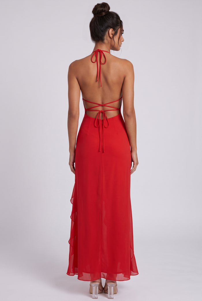 Carmela Maxi Dress - Red