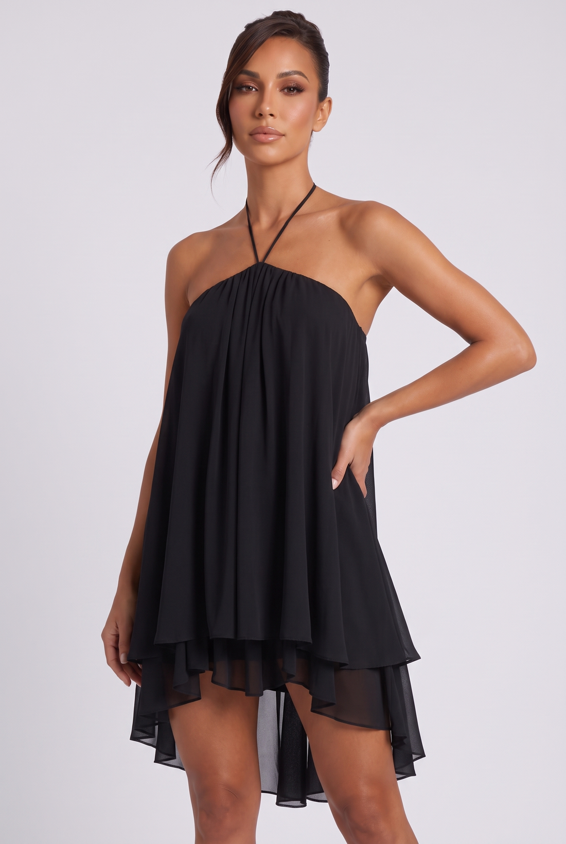 Nalia Mini Dress - Black